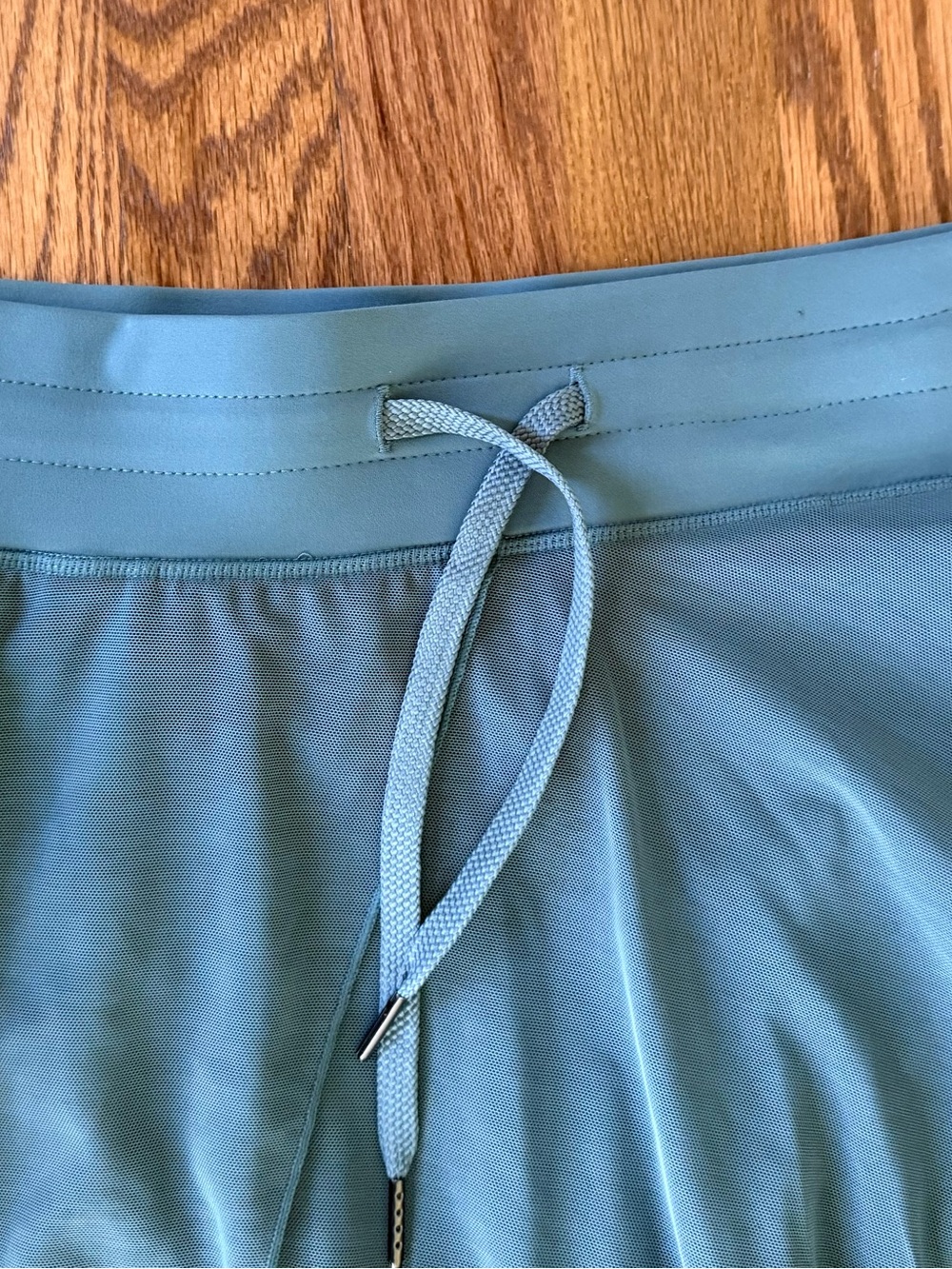 Halara Women’s L Athletic Skort Sage Green Built In Shorts Drawstring Golf - Picture 2 of 9